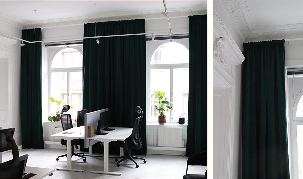 Gardiner & draperier till Xeamit AB.