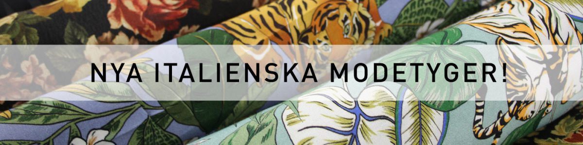 Nya Italienska Modetyger - nu i vår webbshop!